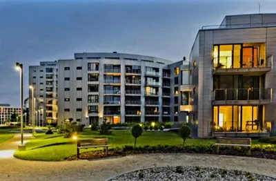 Budynek, w którym mieści się apartament