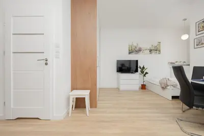Telewizja i/lub zestaw kina domowego w obiekcie Holzera 3 studio - close to Medicover/Paley