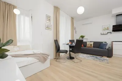 Telewizja i/lub zestaw kina domowego w obiekcie Holzera 3 studio - close to Medicover/Paley