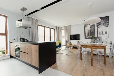 Kuchnia lub aneks kuchenny w obiekcie Woronicza Premium Complex