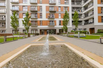 Budynek, w którym mieści się apartament