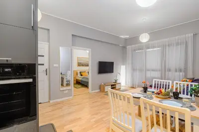 Kuchnia lub aneks kuchenny w obiekcie ShortStayPoland Jana Kazimierza (B155)