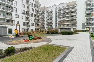 Budynek, w którym mieści się apartament