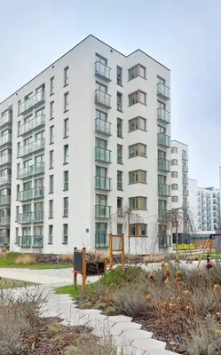 Budynek, w którym mieści się apartament