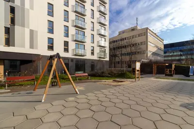 Budynek, w którym mieści się apartament
