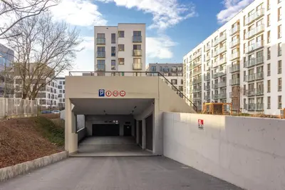 Budynek, w którym mieści się apartament