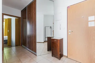 Plan piętra w obiekcie SuperApart Mińska 48 - Z dwoma balkonami