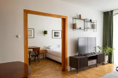 Plan piętra w obiekcie Kopernika City Centre Apartment by BookingHost