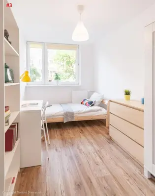 Łóżko lub łóżka w pokoju w obiekcie SuperApart Starościńska ROOMs