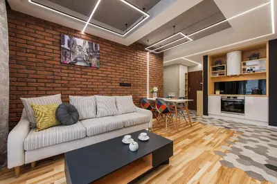 Kuchnia lub aneks kuchenny w obiekcie Cybernetyki 2C P&O Serviced Apartments