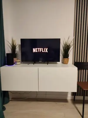 Telewizja i/lub zestaw kina domowego w obiekcie Apartament Stodoła