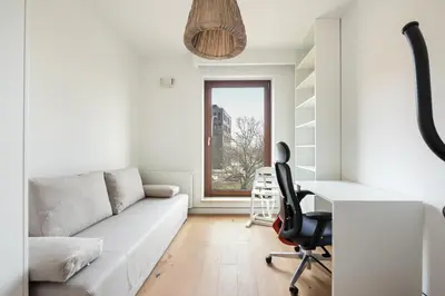 Część wypoczynkowa w obiekcie Solec Cristal Home Apartment by BookingHost