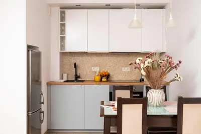 Kuchnia lub aneks kuchenny w obiekcie Best Central 2-BR Suite 200 m from Central Station and Varso Tower