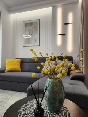 Część wypoczynkowa w obiekcie Luksusowy Apartament Bliska Wola SABA