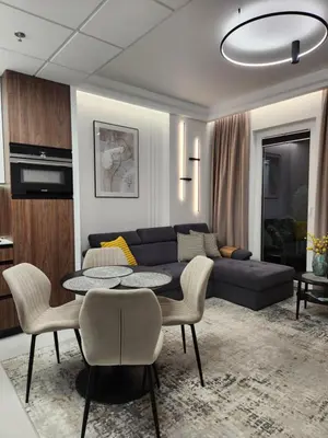 Część wypoczynkowa w obiekcie Luksusowy Apartament Bliska Wola SABA