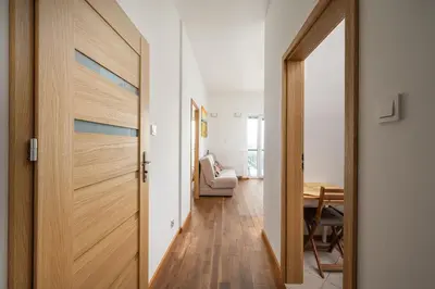 Plan piętra w obiekcie 11th Floor Praga View Apartment by BookingHost