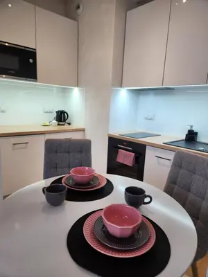 Kuchnia lub aneks kuchenny w obiekcie Premium Spire Apartment +parking