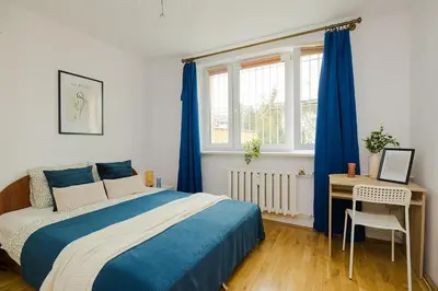 Łóżko lub łóżka w pokoju w obiekcie ROOM Rodła 12