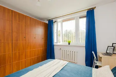 Łóżko lub łóżka w pokoju w obiekcie ROOM Rodła 12