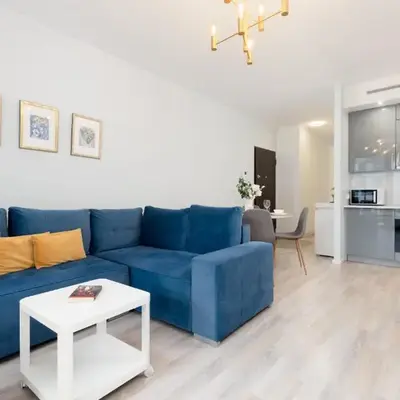 Grzybowska Apartment with Air Conditioning & Balcony Warsaw by Renters Prestige
