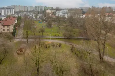 Widok z lotu ptaka na obiekt Apartment with Balcony for 2 People in Warsaw by Noclegi Renters