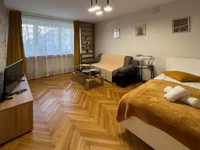 Telewizja i/lub zestaw kina domowego w obiekcie Fancy Life Apartment