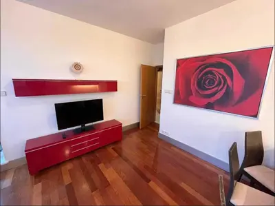 Telewizja i/lub zestaw kina domowego w obiekcie Duży Apartament przy Starym Mieście