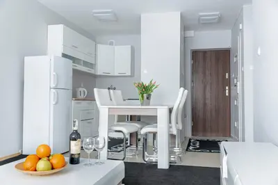 Kuchnia lub aneks kuchenny w obiekcie Comfy flat in the City center. Great view.