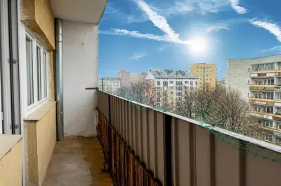 Balkon lub taras w obiekcie Comfy flat in the City center. Great view.