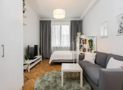 Część wypoczynkowa w obiekcie City Break Studio City Center Krucza