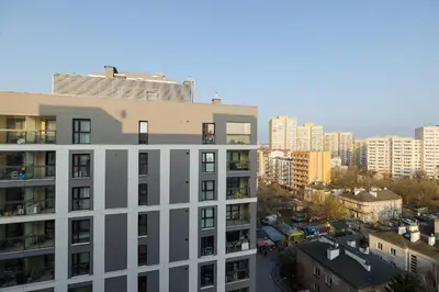 Widok na miasto Warszawa z tego apartamentu