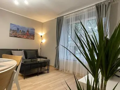 Część wypoczynkowa w obiekcie Cyprysowa Fine Apartment