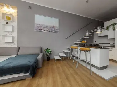 Kuchnia lub aneks kuchenny w obiekcie Graystone Studio Plac Unii Lubelskiej