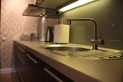 Kuchnia lub aneks kuchenny w obiekcie President Apartments by WarsawResidence Group