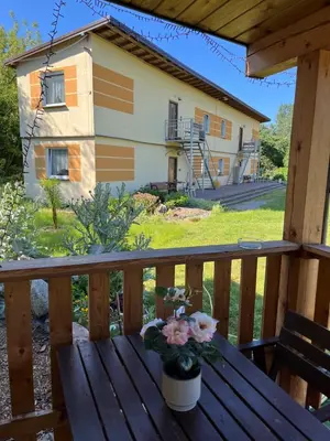 Balkon lub taras w obiekcie Fajna Kwatera Warszawa
