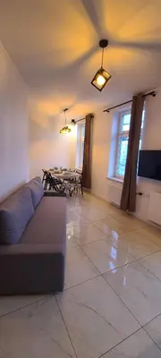 Część wypoczynkowa w obiekcie Versatile Apartment-Unique Design Free Parking