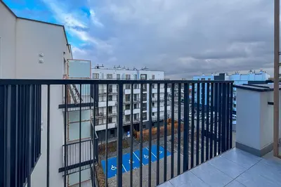 Balkon lub taras w obiekcie Stylish studio. Free parking.