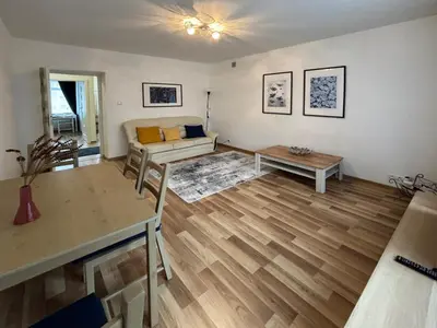 Część wypoczynkowa w obiekcie Smooth Life Apartment