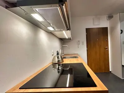 Kuchnia lub aneks kuchenny w obiekcie Klimatyczna Hotelowa Kawalerka