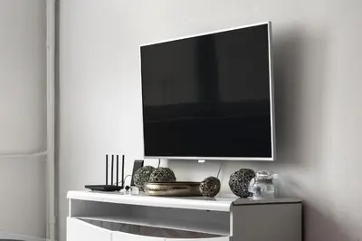 Telewizja i/lub zestaw kina domowego w obiekcie Comfy Flat in the City Center