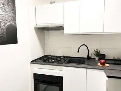 Kuchnia lub aneks kuchenny w obiekcie Next Life Apartament