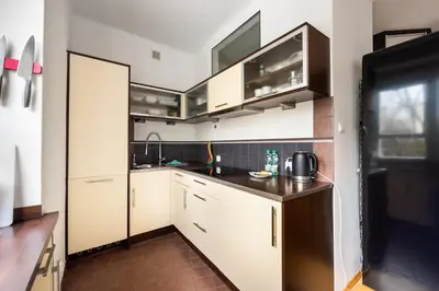 Kuchnia lub aneks kuchenny w obiekcie Metro Ratusz Arsenał Comfort Studio
