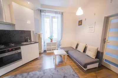 Kuchnia lub aneks kuchenny w obiekcie Poznanska Apartment. Great location. City Center