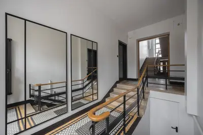 Łóżko lub łóżka w pokoju w obiekcie Metro Pole Mokotowskie