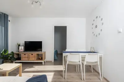 Telewizja i/lub zestaw kina domowego w obiekcie Cupcake Apartment Mokotow
