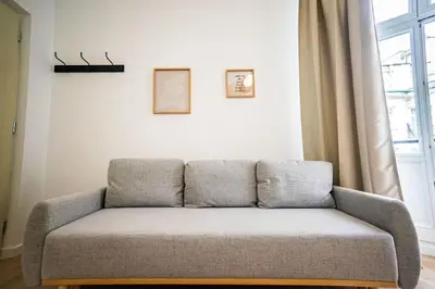 Część wypoczynkowa w obiekcie Lovely apartment in Warsaw