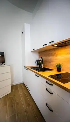 Kuchnia lub aneks kuchenny w obiekcie Lovely apartment in Warsaw