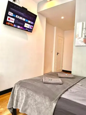 Łóżko lub łóżka w pokoju w obiekcie Special 1 Bed room Condo Warszawa Center