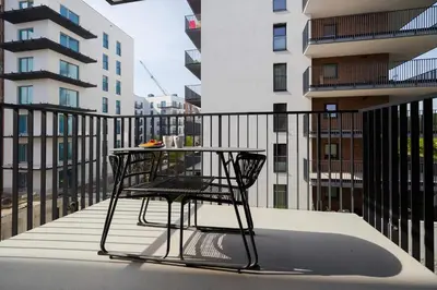 Balkon lub taras w obiekcie ShortStayPoland Szwedzka (B71)