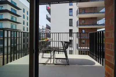 Balkon lub taras w obiekcie ShortStayPoland Szwedzka (B71)